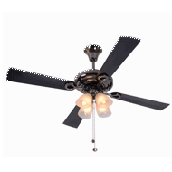 Usha Fontana Lotus Black Chrome 49" Ceiling Fans
