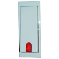 MK Wraparound W26220 20A One Way White LED Switch