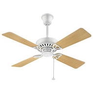 HUNTER Bayport Brushed Nickel Finish With Oak Blades Designer Ceiling Fan