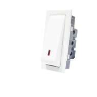 Legrand Britzy 673413 16A 1 Way White Switch With Indicator