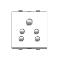 Micron Artize 10A 5 Pin White Socket