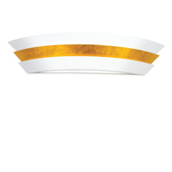 Philips Flagship 581975 E-14 (Bulb Base) White And Gold Ceiling Chandeliers