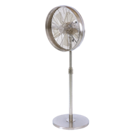LUFT Breeze 16" Brushed Chrome Luxury Pedestal Fan
