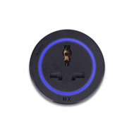 MX 6015 6 | 13 A Universal Socket With LED Light Power Track Adaptor