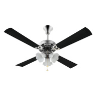 Crompton Uranus 48" Black Chrome Ceiling Fans